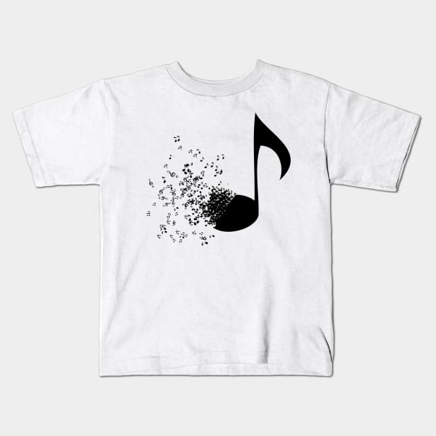 Lost into the Music Kids T-Shirt by lldesigns